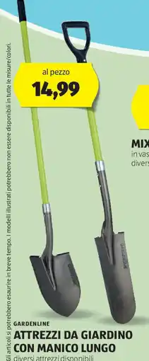 ALDI GARDENLINE Attrezzi da giardino con manico lungo offerta