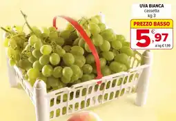 Iperal Uva bianca cassetta offerta