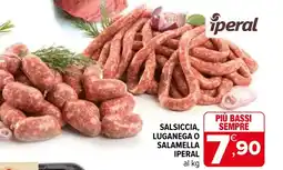 Iperal Salsiccia, luganega o salamella IPERAL offerta