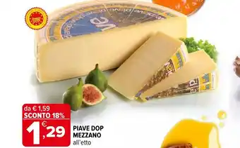 Iperal PIAVE DOP MEZZANO offerta
