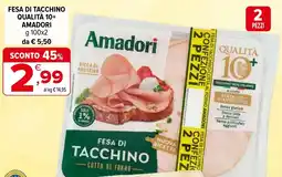 Iperal Fesa di tacchino qualità 10+ AMADORI offerta
