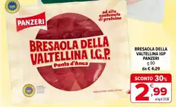 Iperal Bresaola della valtellina igp PANZERI offerta