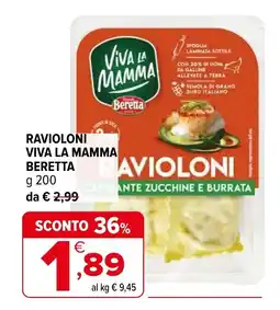 Iperal Ravioloni viva la mamma BERETTA offerta