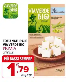 Iperal Tofu naturale via verde bio PRIMIA offerta