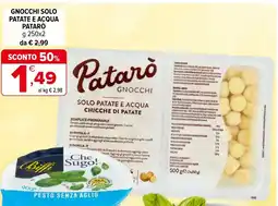 Iperal Gnocchi solo patate e acqua PATARO offerta