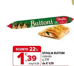 Iperal SFOGLIA BUITONI rotonda offerta