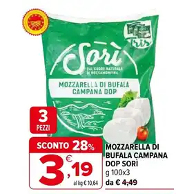 Iperal Mozzarella di bufala campana dop SORÌ offerta