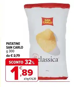 Iperal Patatine SAN CARLO offerta
