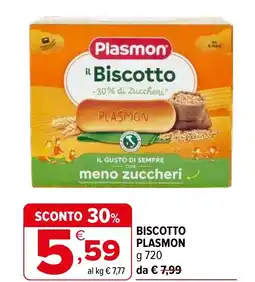 Iperal Biscotto PLASMON offerta