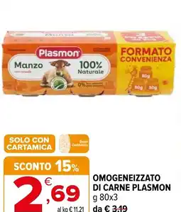 Iperal Omogeneizzato di carne PLASMON offerta