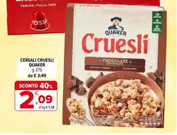 Iperal Cereali cruesli QUAKER offerta