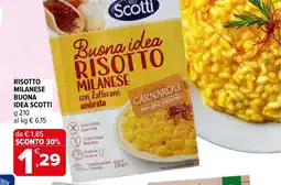 Iperal Risotto milanese buona idea SCOTTI offerta