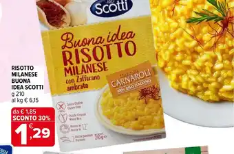 Iperal Risotto milanese buona idea SCOTTI offerta