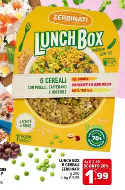 Iperal Lunch box 5 cereali ZERBINATI offerta