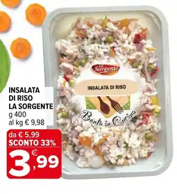 Iperal Insalata di riso LA SORGENTE offerta