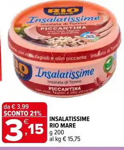 Iperal Insalatissime RIO MARE offerta