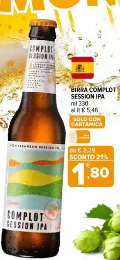 Iperal Birra COMPLOT SESSION IPA offerta