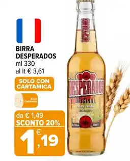 Iperal Birra DESPERADOS offerta
