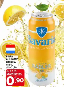 Iperal Birra al limone BAVARIA offerta