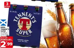 Iperal Birra TENNENT'S SUPER offerta