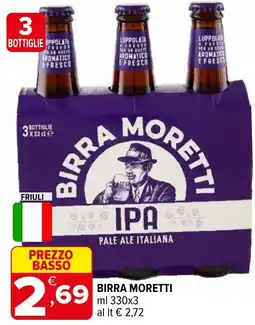 Iperal Birra MORETTI offerta