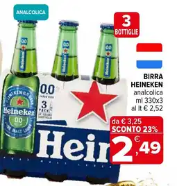 Iperal Birra HEINEKEN analcolica offerta