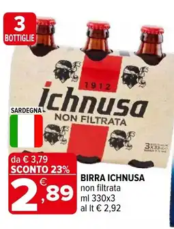 Iperal Birra ICHNUSA offerta