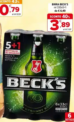 Iperal Birra BECK'S offerta
