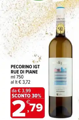 Iperal Pecorino igt RUE DI PIANE offerta