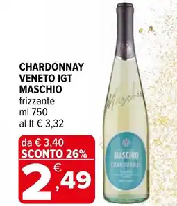 Iperal Chardonnay veneto igt MASCHIO offerta