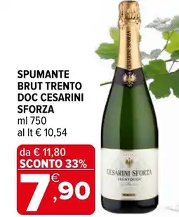 Iperal Spumante brut trento doc CESARINI SFORZA offerta
