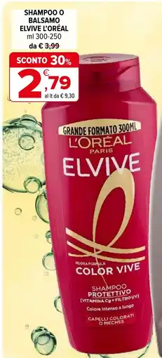 Iperal Shampoo o balsamo elvive L'ORÉAL offerta