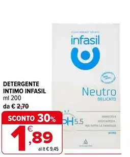 Iperal Detergente intimo INFASIL offerta