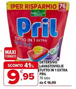 Iperal Detersivo lavastoviglie tutto in 1 extra PRIL offerta