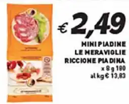 Coal Minipiadine LE MERAVIGLIE riccione piadina offerta