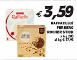 Coal RAFFAELLO FERRERO rocher stick offerta