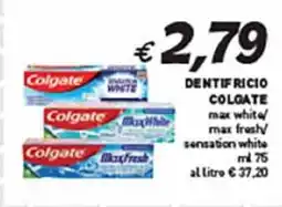Coal Dentifricio COLGATE max white/ max fresh sensation white offerta