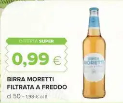 Oasi Birra moretti filtrata a freddo offerta