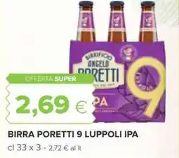 Oasi Birra poretti 9 luppoli ipa offerta