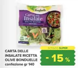 Oasi Carta delle insalate ricetta olive BONDUELLE offerta