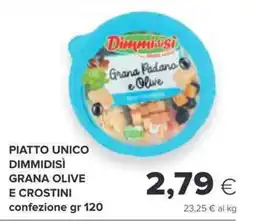 Oasi Piatto unico dimmidisì grana olive e crostini offerta