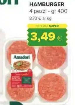 Oasi Amadori hamburger offerta