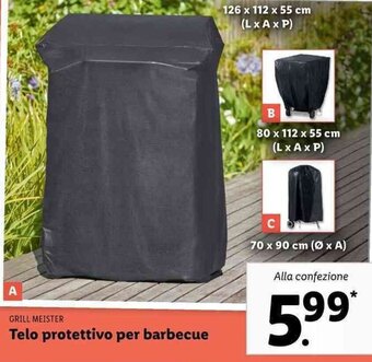 Lidl Grill Meister Telo protettivo per barbecue offerta