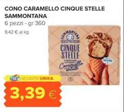 Oasi Cono caramello cinque stelle SAMMONTANA offerta