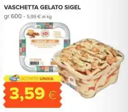 Oasi Vaschetta gelato SIGEL offerta