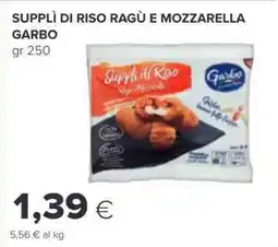 Oasi Supplì di riso ragù e mozzarella GARBO offerta