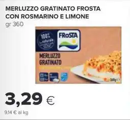 Oasi Frosta merluzzo gratinato frosta con rosmarino e limone offerta
