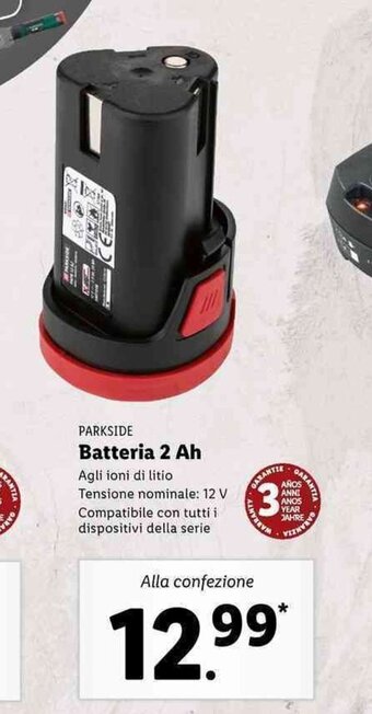 Lidl Parkside Battería 2 Ah offerta