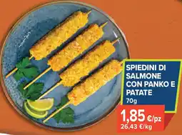 Sapore di Mare Spiedini di salmone con panko e patate offerta