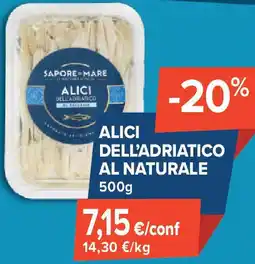 Sapore di Mare Alici dell'adriatico al naturale offerta